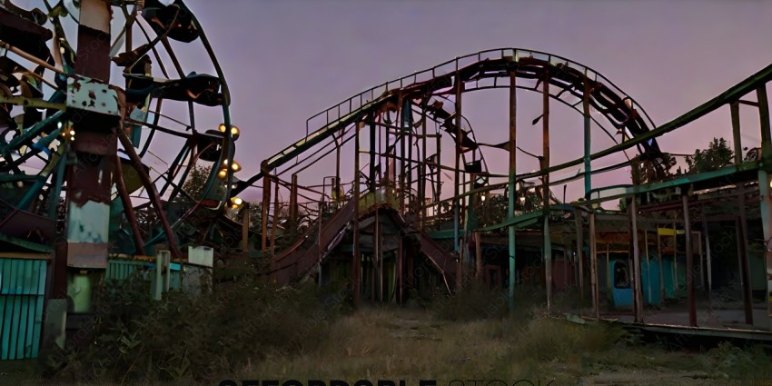 Abandoned Amusement Park Ride