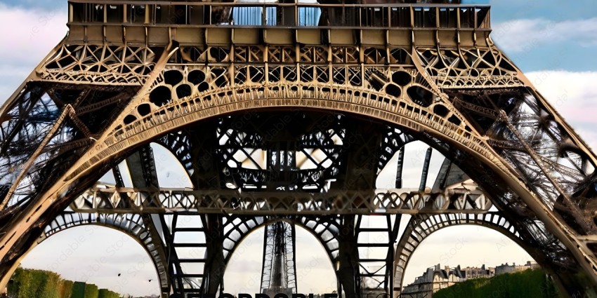 Eiffel Tower from the Elevated Walkway