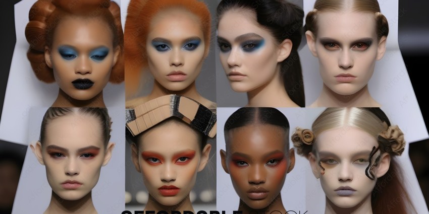 6 Different Faces with Makeup