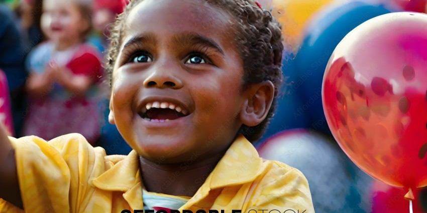 Young African American Boy Smiling