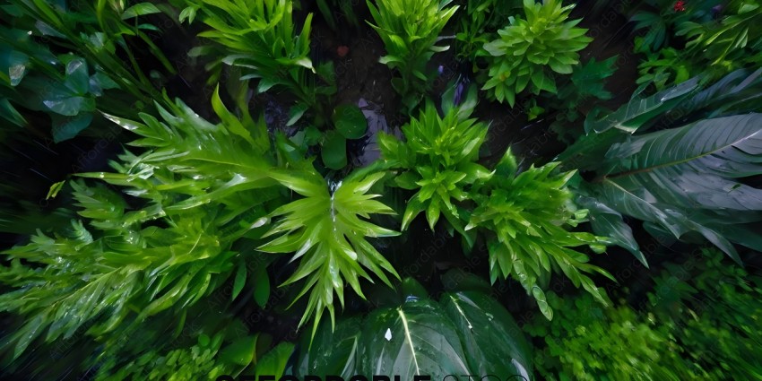 A close up of a plant with green leaves and stems