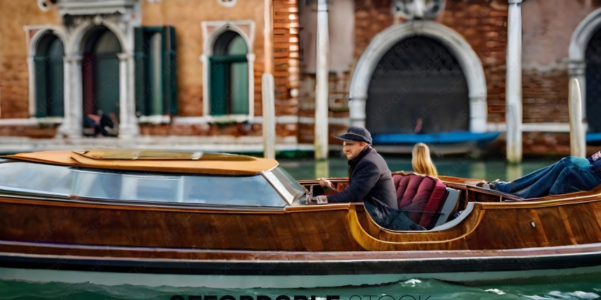 A man and a woman are riding in a gondola