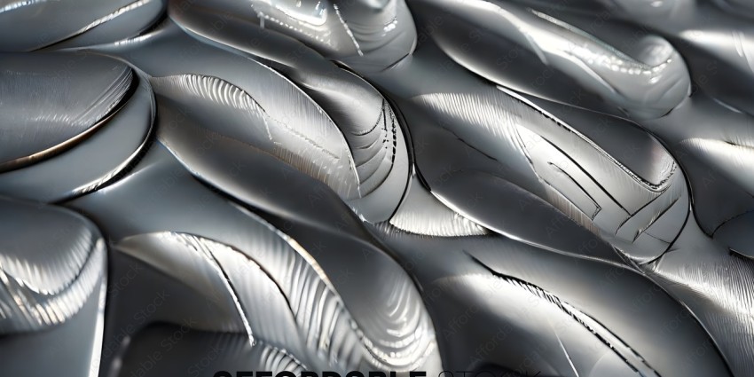 A close up of a metal surface with a pattern