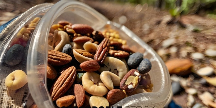 A bowl of nuts and seeds