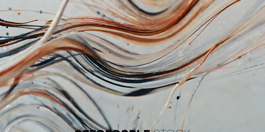 A close up of a piece of artwork with a swirly pattern