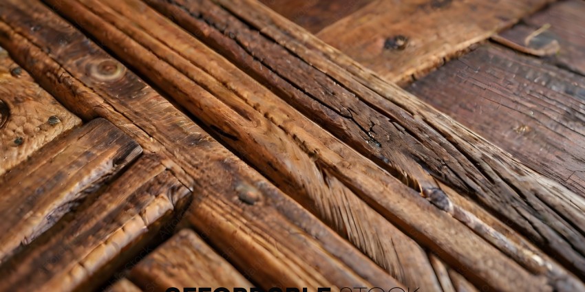 Wooden Planks with Scratches