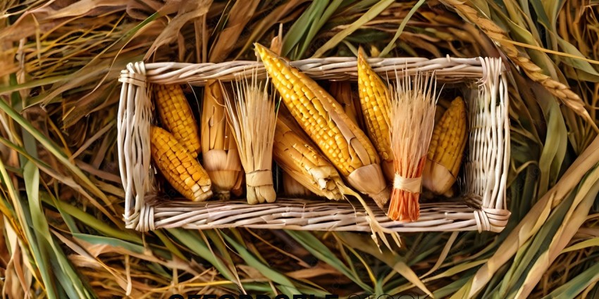 Basket of Corn on the Cob
