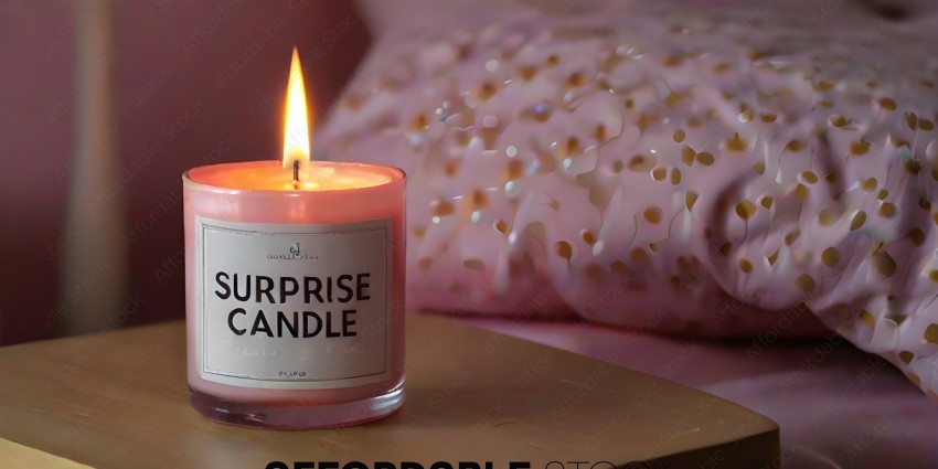 A Pink Candle with a Surprise Inside