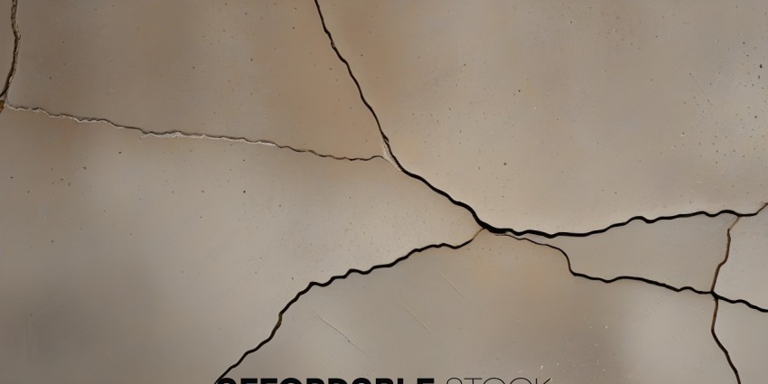 A crack in the wall of a building