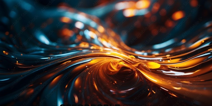 A swirling, orange liquid with a yellow tint