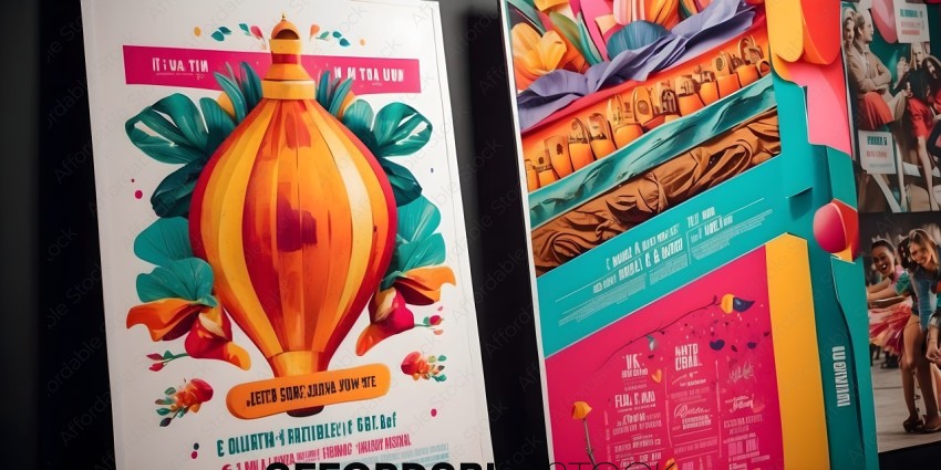 Poster for a film festival with a colorful design