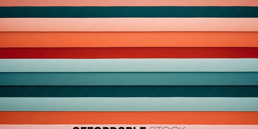 Stack of colored paper with blue, red, and orange