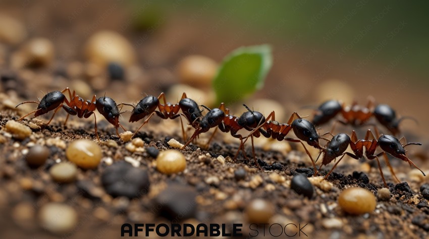 Ants on the ground