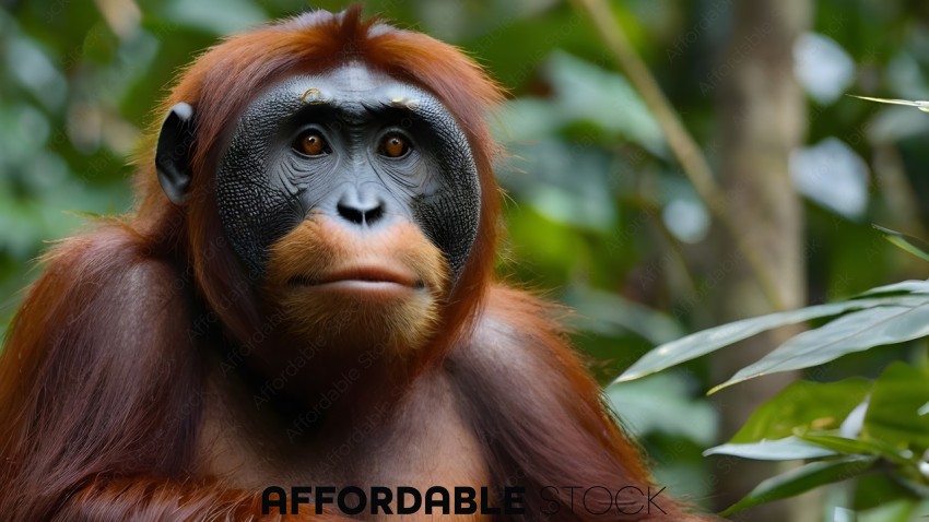 Captivating Portrait of an Orangutan