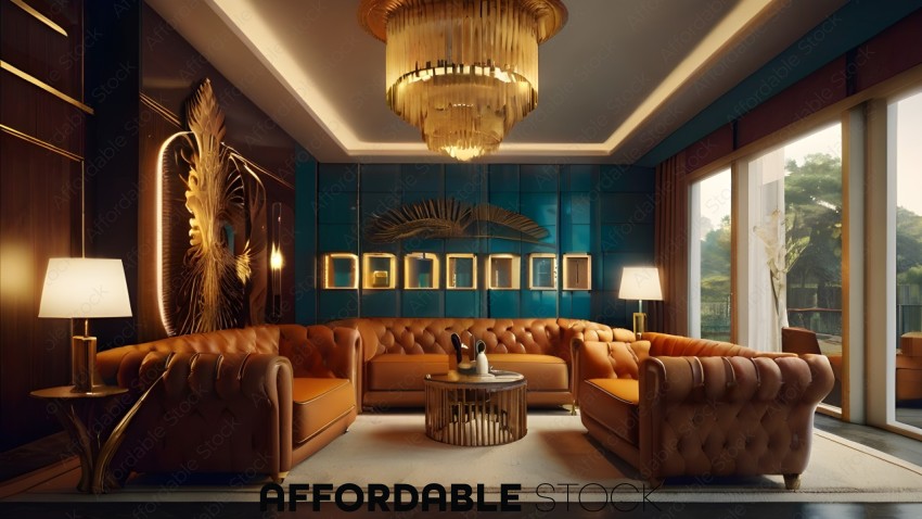 Luxurious Modern Living Room Interior
