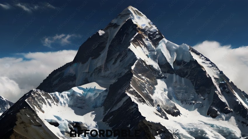 Majestic Snow-Capped Mountain Peak