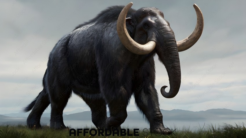 Realistic 3D Rendering of a Mammoth