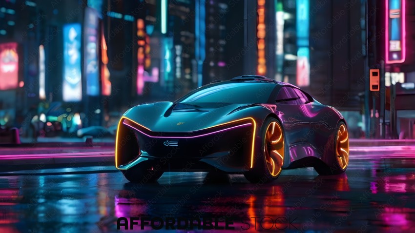 Futuristic Car Designed for Speed and Style