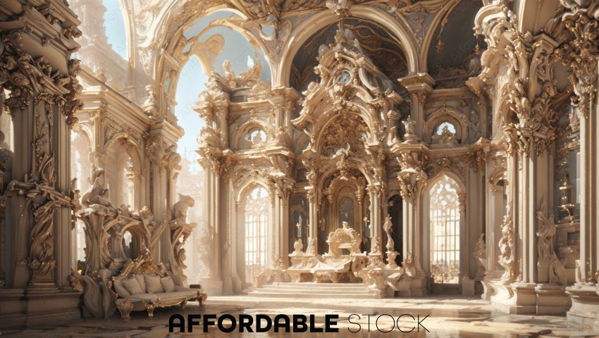 Elegant Baroque Architecture Interior