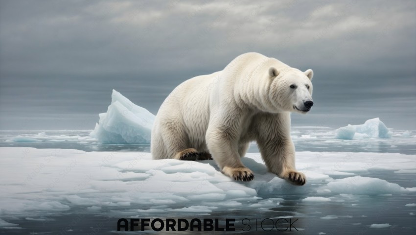 Polar Bear on Arctic Ice
