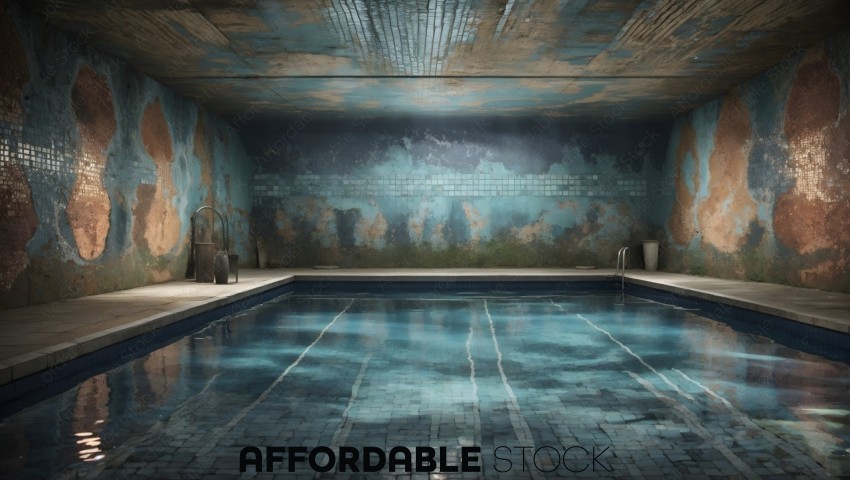 Abandoned Swimming Pool with Rustic Charm