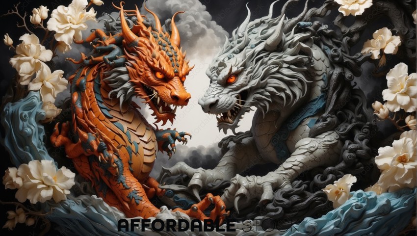 Dual Dragon Concept Art
