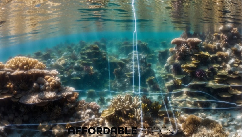 Underwater Coral Reef Ecosystem