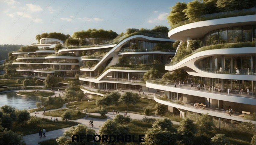 Futuristic Eco-Friendly Building Architecture