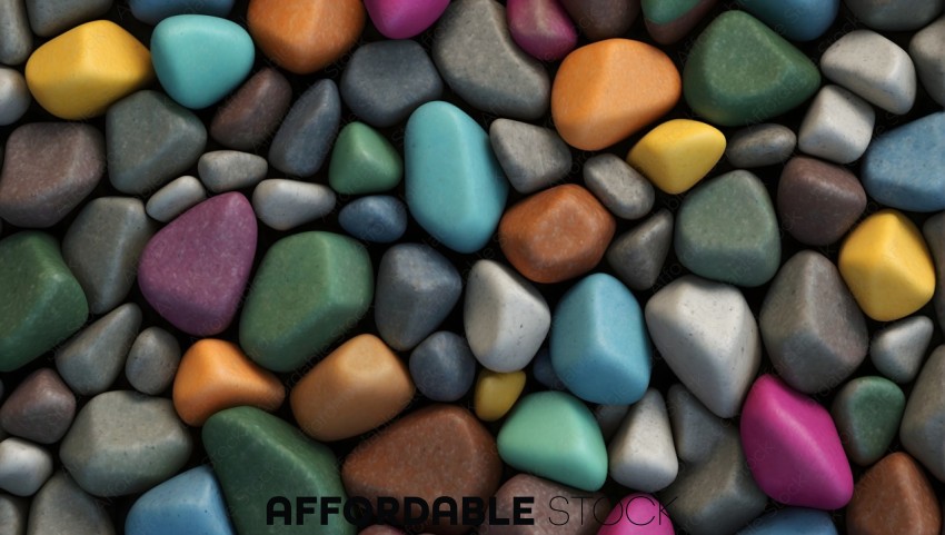 Colorful Pebbles Texture