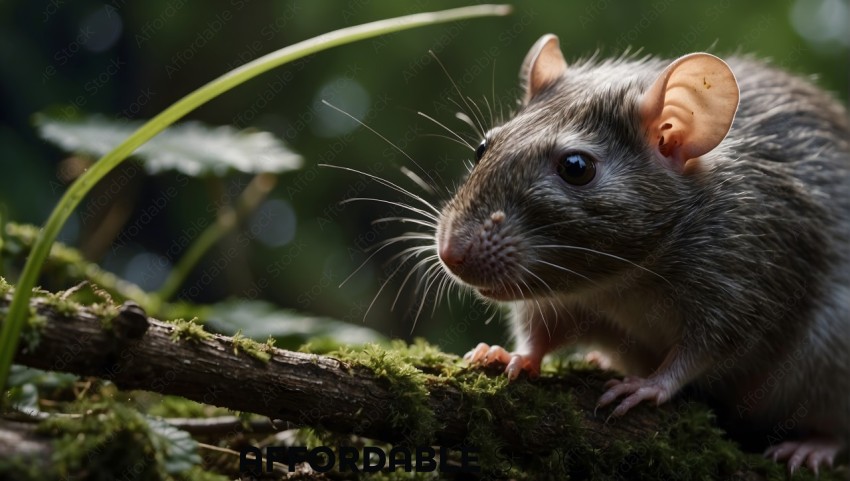 Close-up of a Rat in Natural Setting