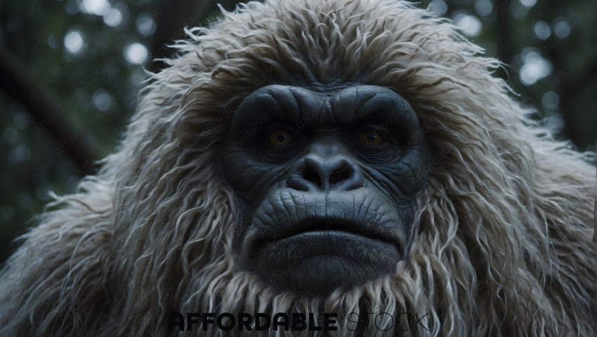 Realistic 3D Gorilla in Natural Habitat