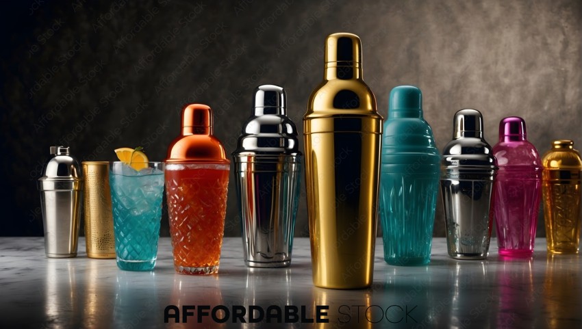 Assorted Cocktail Shakers Collection