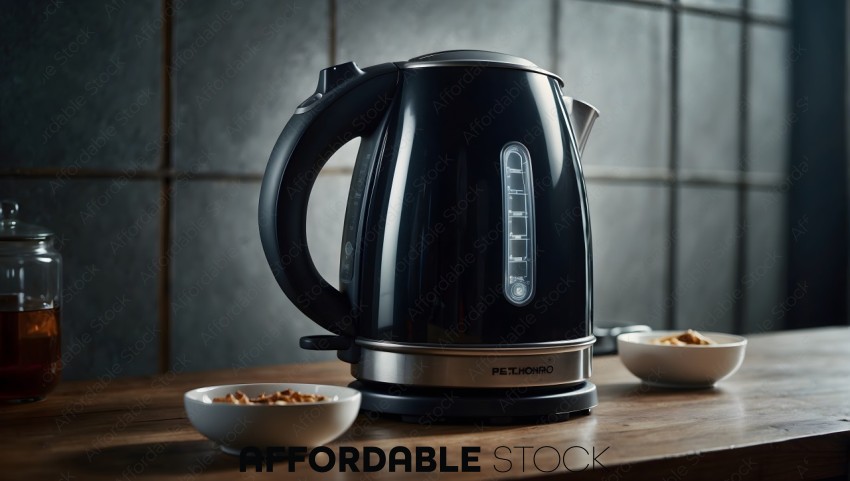 Modern Electric Kettle on Kitchen Counter