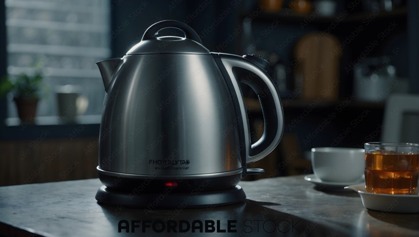 Electric Kettle on Kitchen Counter