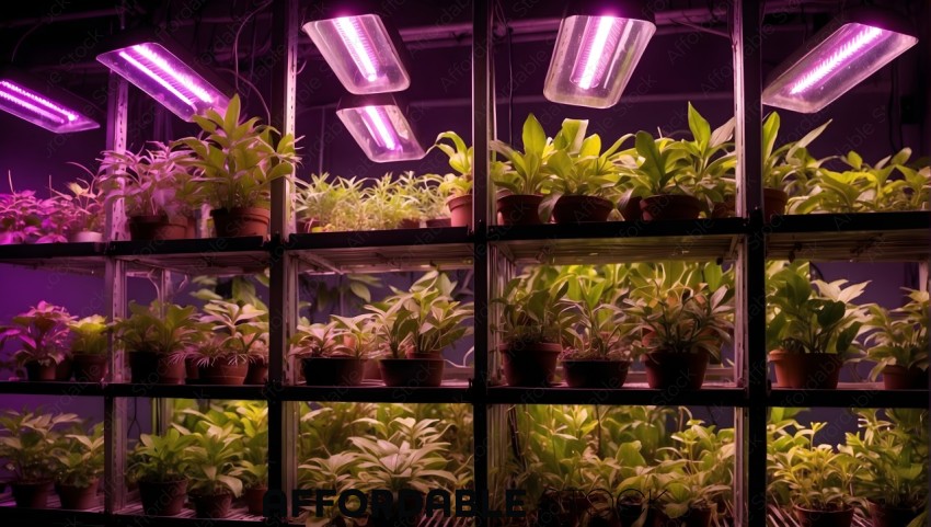Indoor Plant Cultivation Under LED Grow Lights