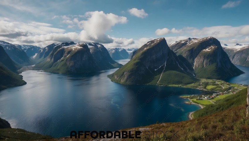 Majestic Norwegian Fjord Landscape