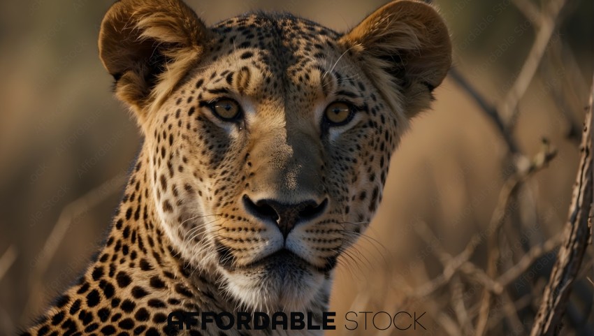 Close-Up Portrait of a Cheetah