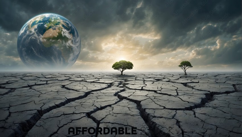 Earth Sustainability and Deforestation Concept