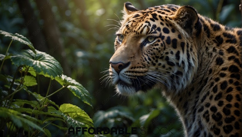Close-up of Leopard in Natural Habitat