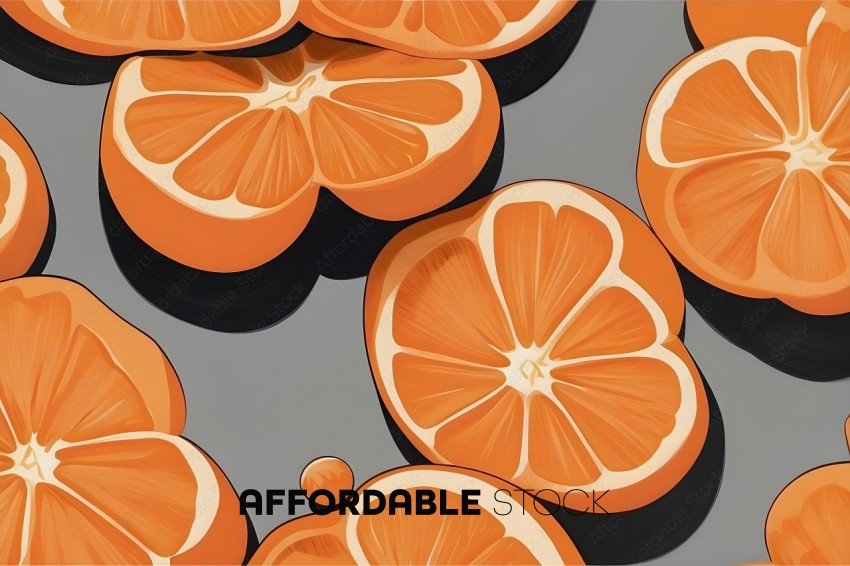 A collection of orange slices