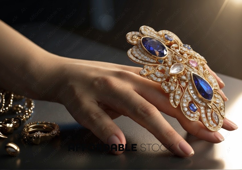 Elegant Gemstone Bracelet on Wrist