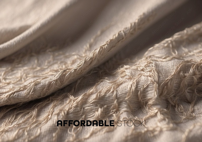 Close-Up Texture of Woven Fabric