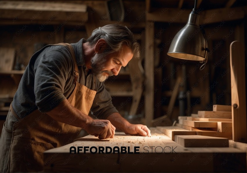 Artisan Woodworker in Workshop