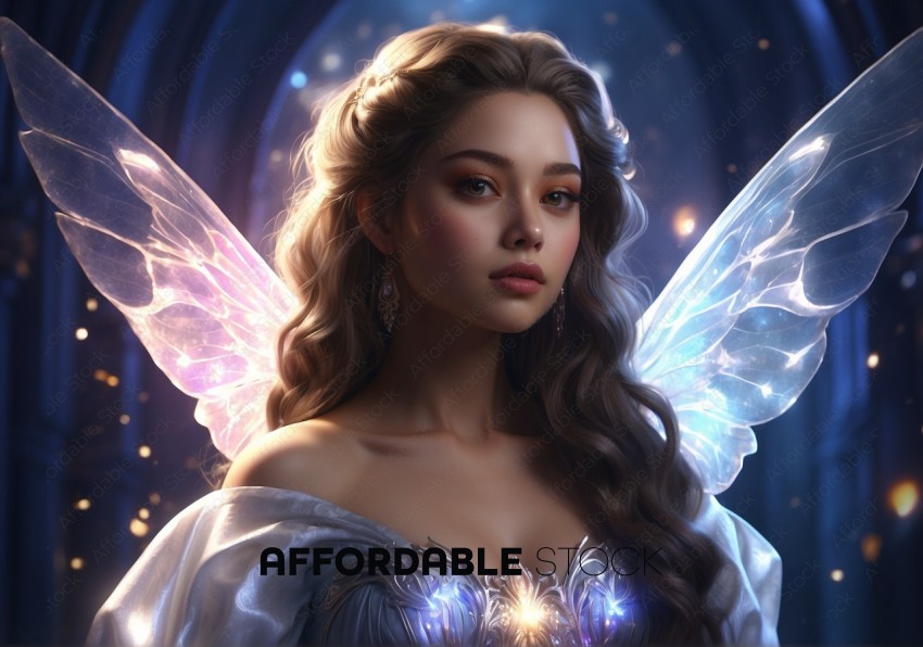 Enchanted Fairy with Luminous Wings