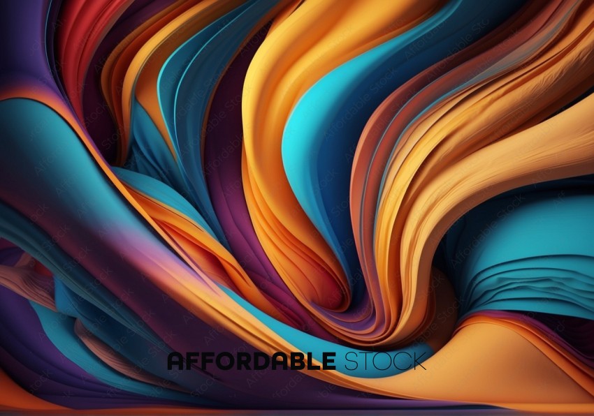 Vibrant Abstract Wave Texture