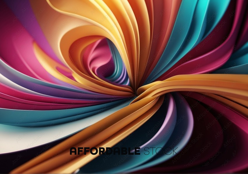 Colorful Abstract Swirl Design