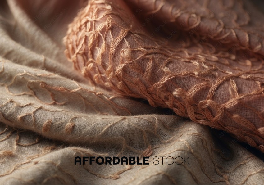 Detailed Texture of Woven Fabric