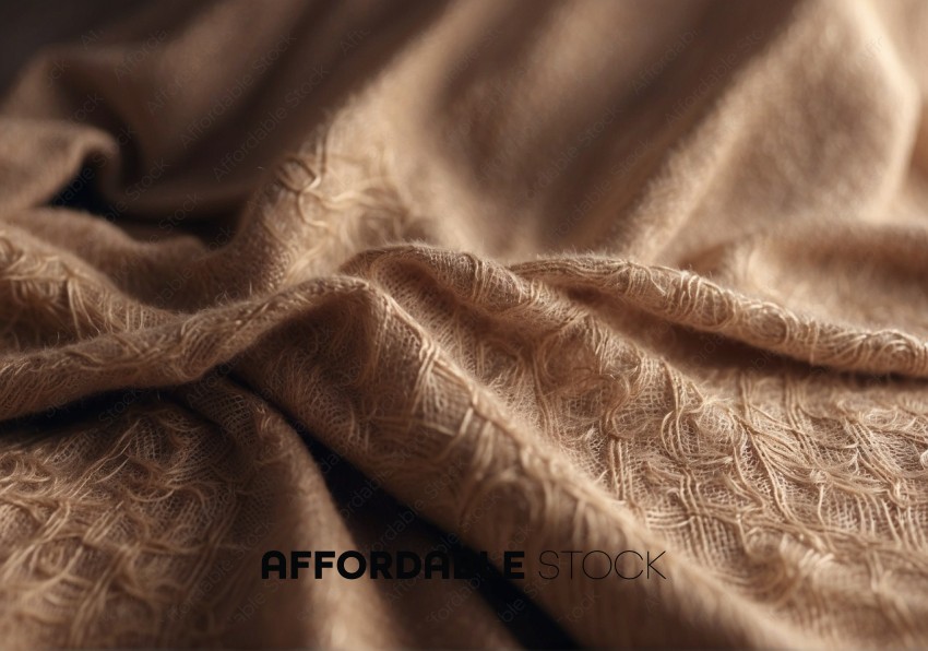 Detailed Texture of Woven Fabric