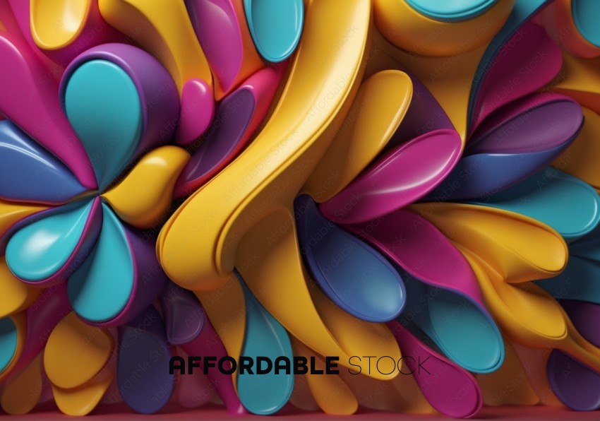 Colorful Abstract 3D Shapes