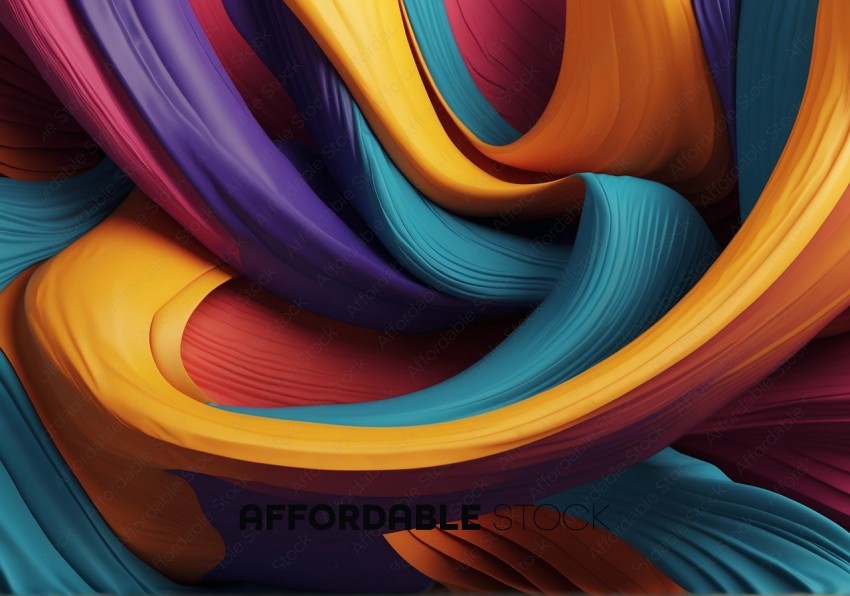 Vibrant Abstract Color Wave Background
